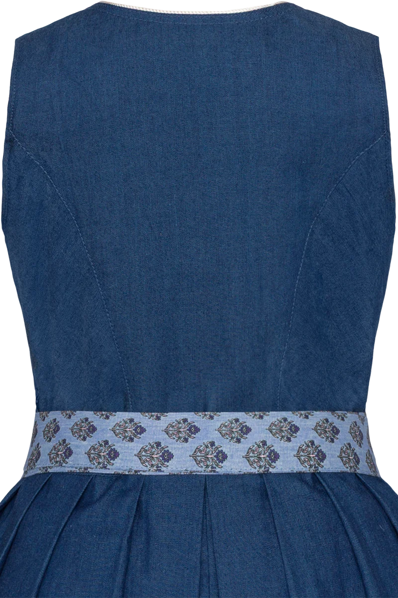 Kinderdirndl in Jeansoptik - blau