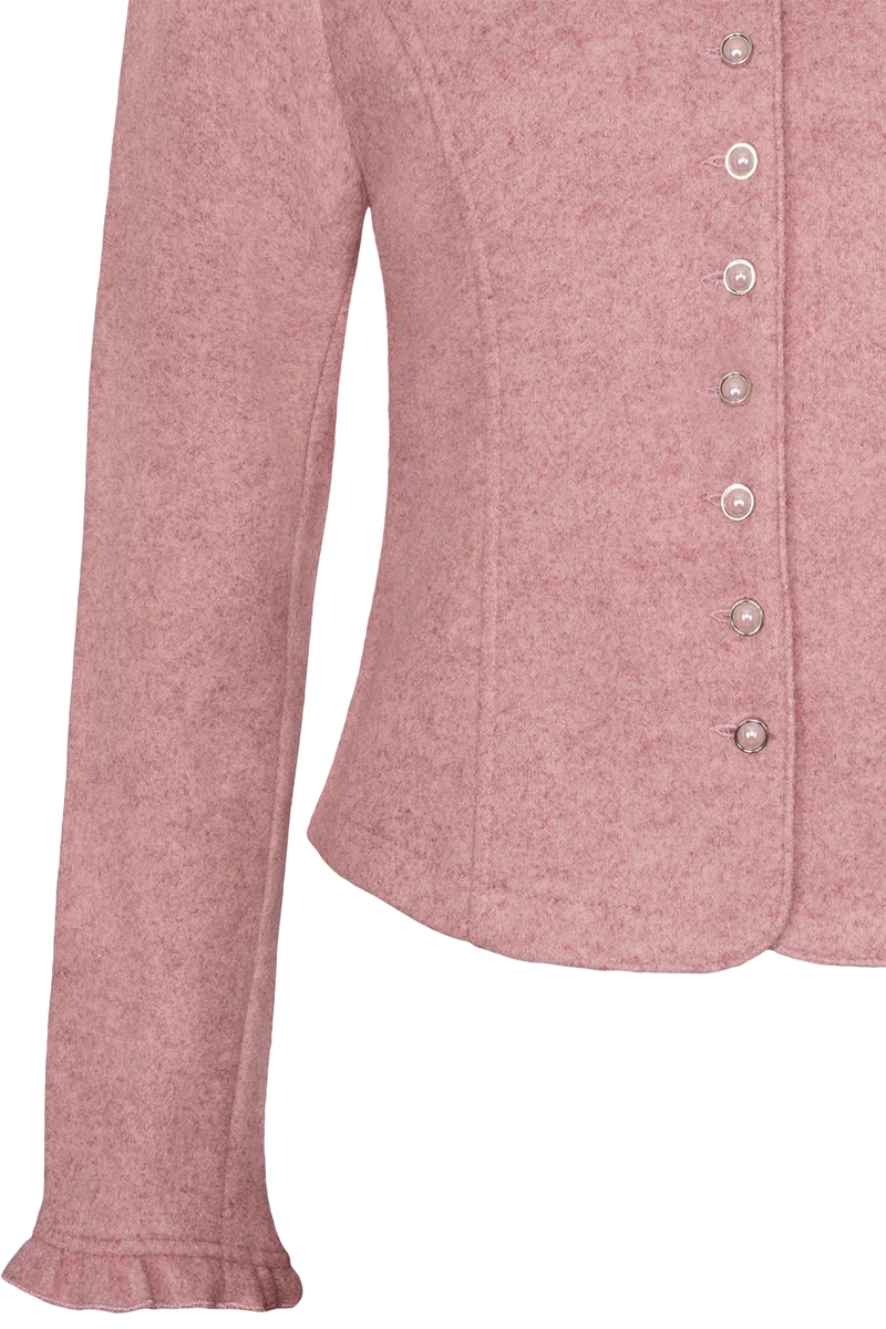 Damen Trachtenblazer in Walkoptik Stretch - rosa