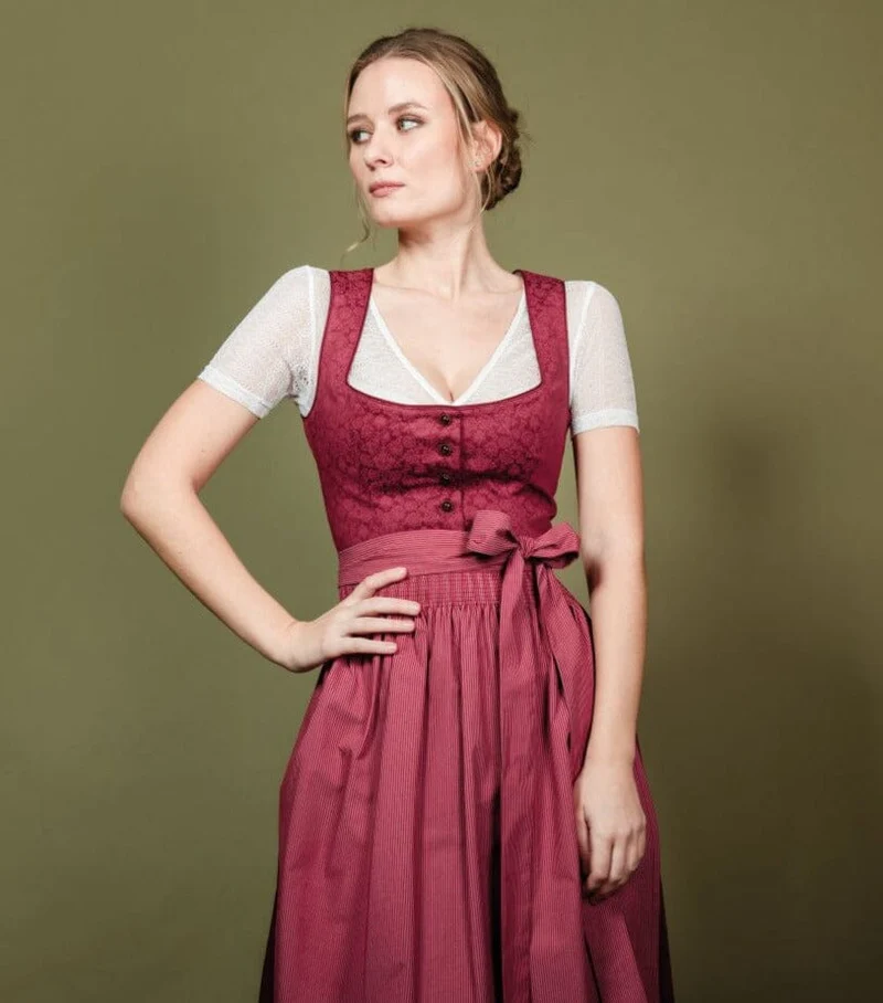 Dirndl Alpenfee, Elisa rot 70 cm, Große Größen
