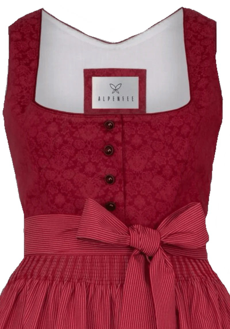Dirndl Alpenfee, Elisa rot 70 cm, Große Größen