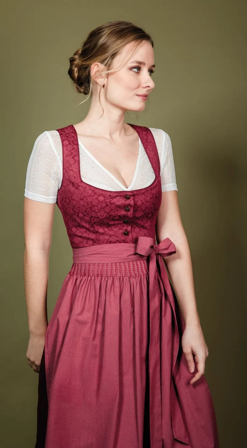 Dirndl Alpenfee, Elisa rot 70 cm, Große Größen