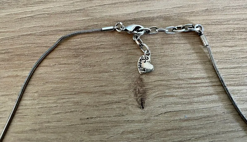 Trachten Kette mit großem Rosenanhänger Vintage