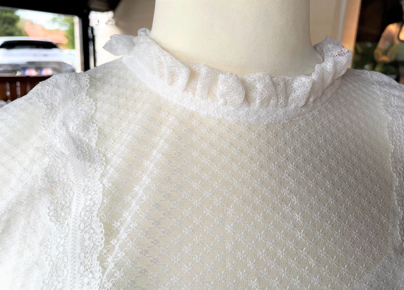 Trachtenbluse, Spieth & Wensky, langarm, Wainya, offwhite