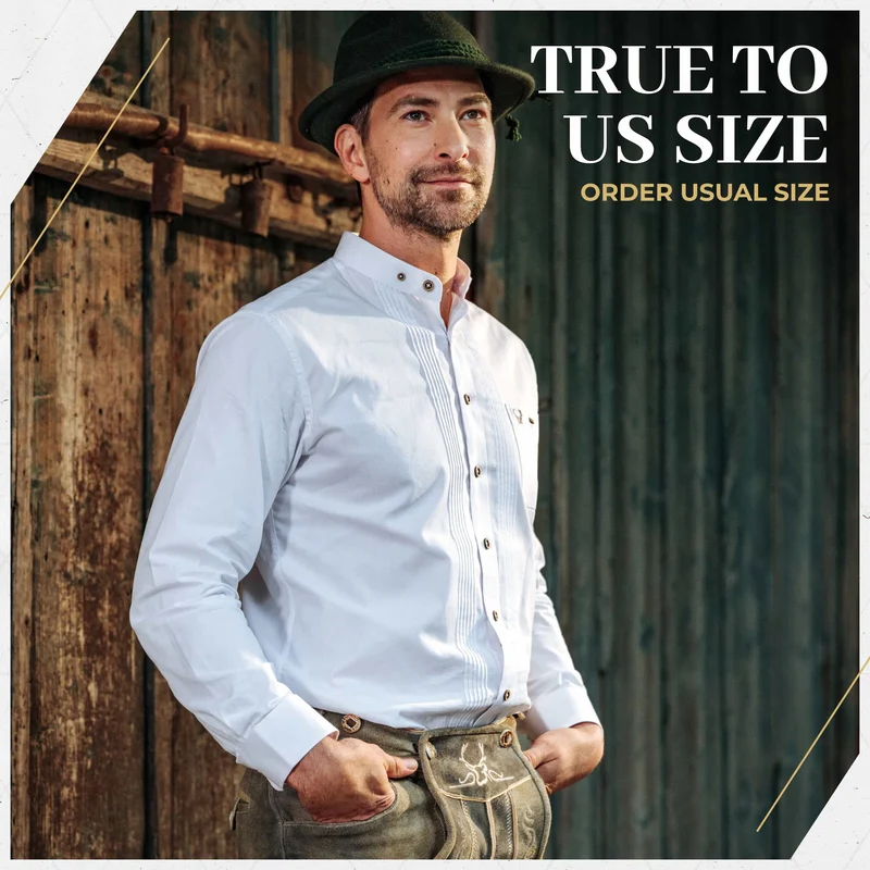 Lederhosen White Trachten Shirt