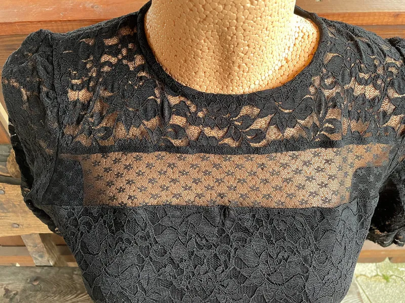 Trachtenbluse, Spieth & Wensky, Alina, Spitze, schwarz
