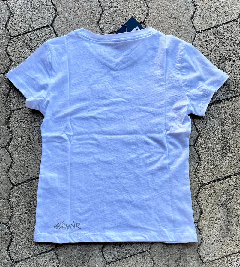 Kinder Madlshirt, HangOwear, Yelly Kids, weiß, Aufgebrezelt, Breze