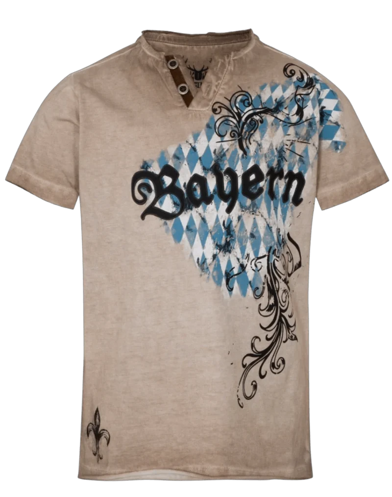 Kinder Buamshirt, HangOwear, Zerres Kids, Bayern, beige