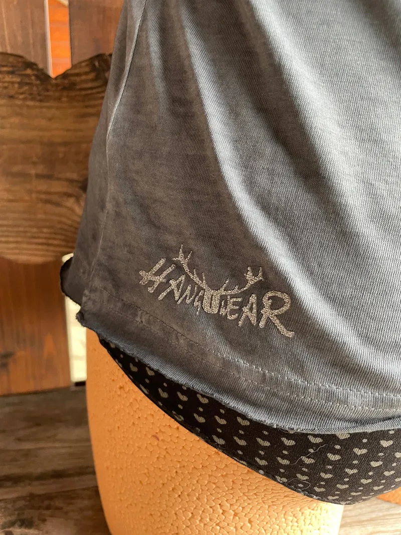 Trachtenshirt, HangOwear, Yusra, grau, Hirsch