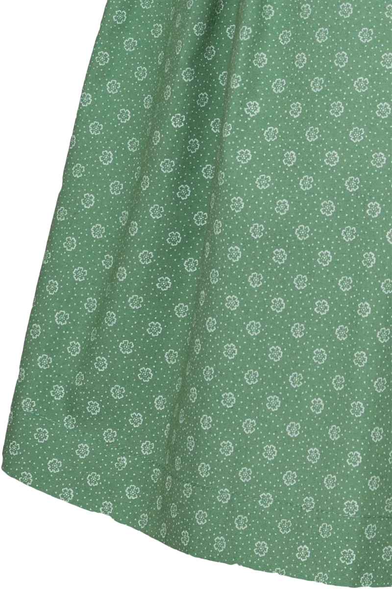 Kinderdirndl aus reiner Baumwolle - lindgrün