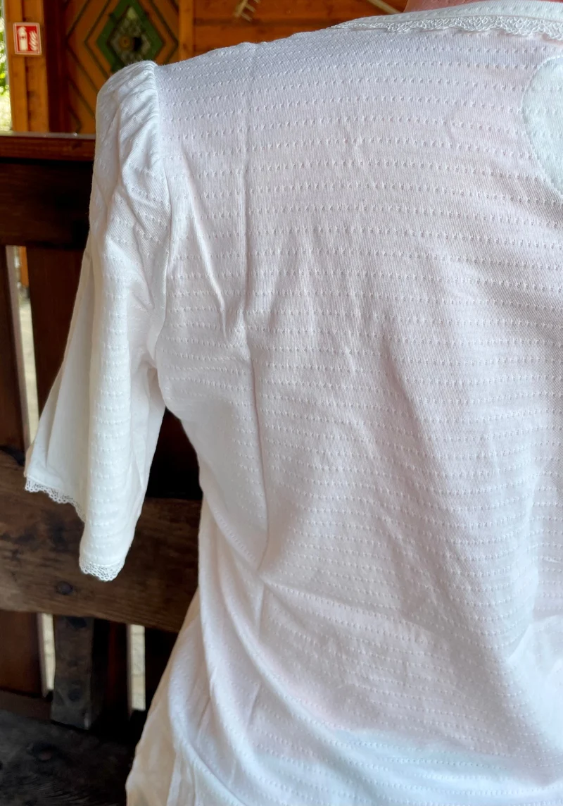 Trachtenshirt, Trachtenbluse, Spieth & Wensky, Wallgau, ecru