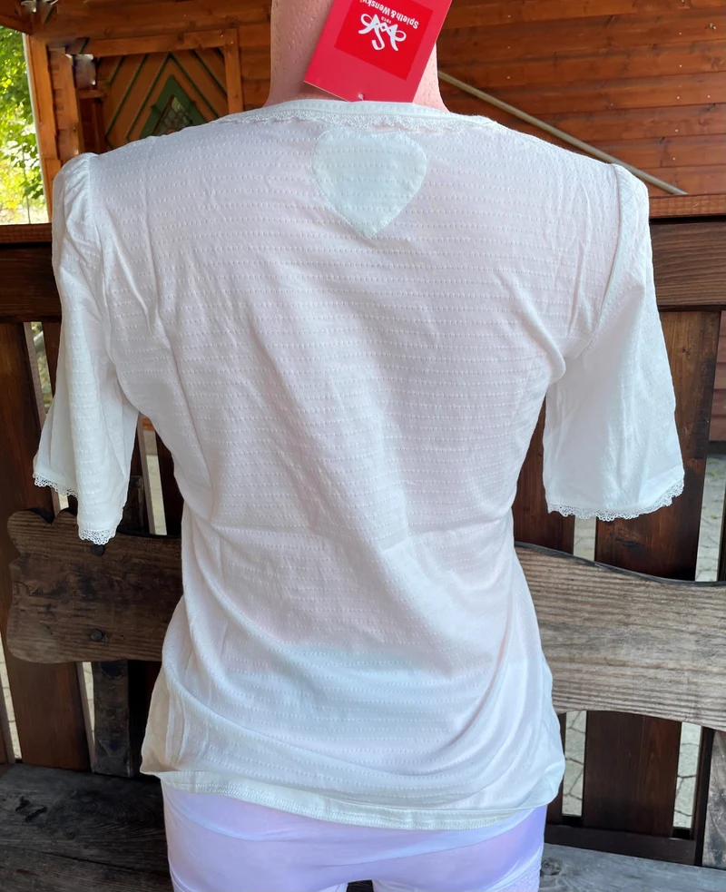 Trachtenshirt, Trachtenbluse, Spieth & Wensky, Wallgau, ecru