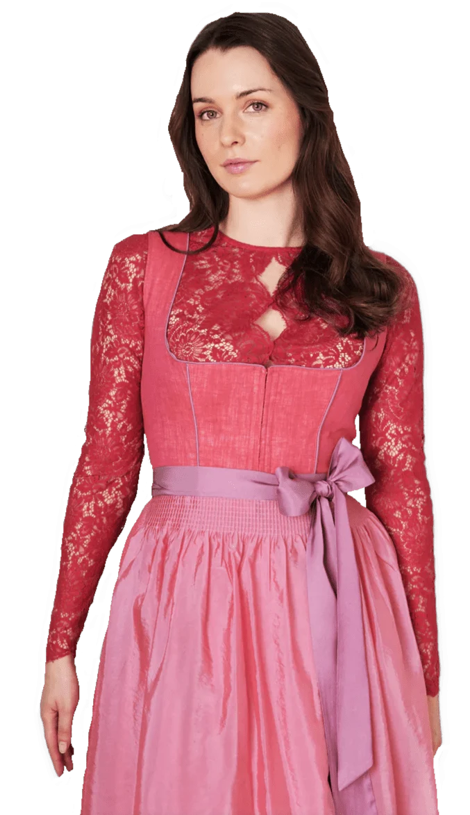 Dirndl Krüger Collections, Amandine, 70 cm, rot rosa