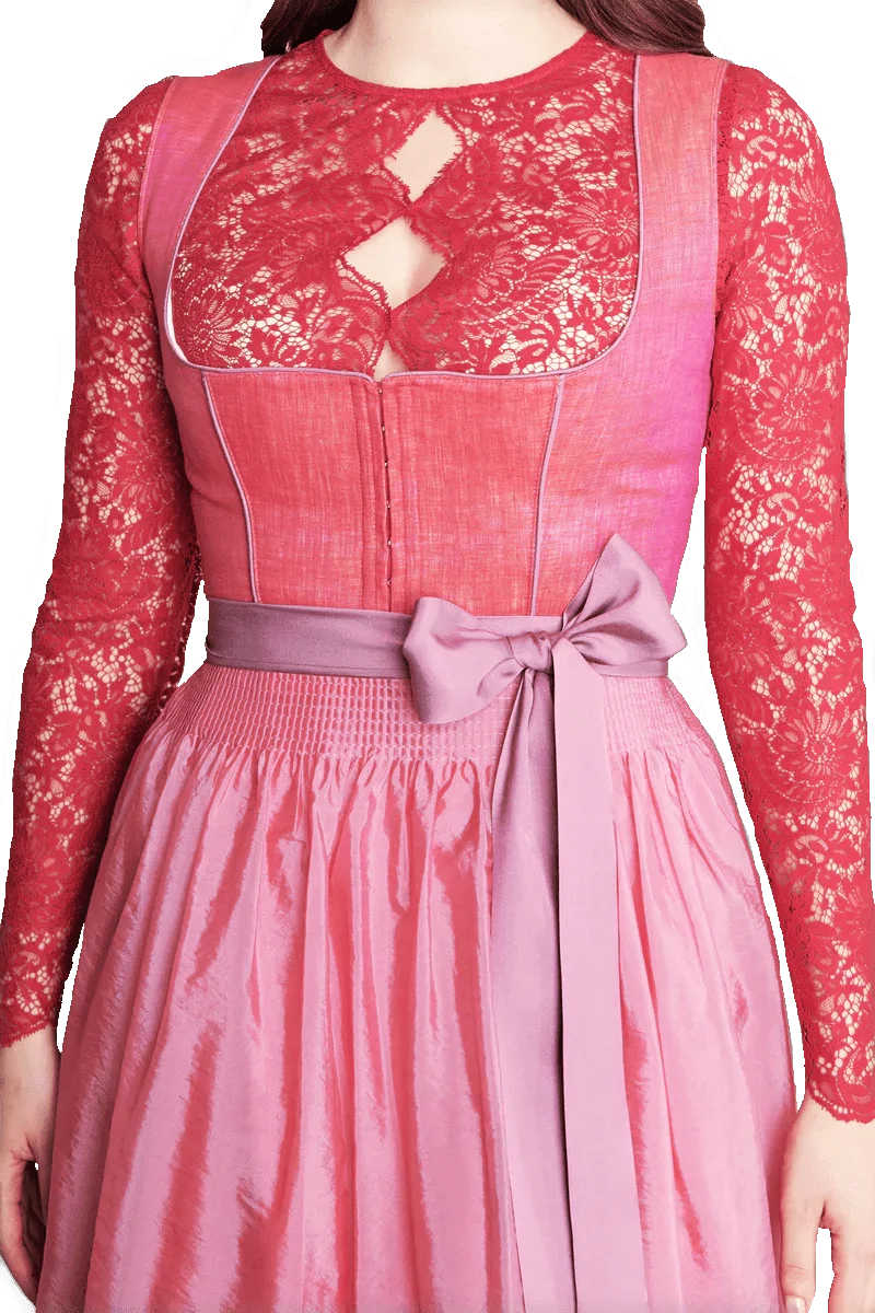 Dirndl Krüger Collections, Amandine, 70 cm, rot rosa