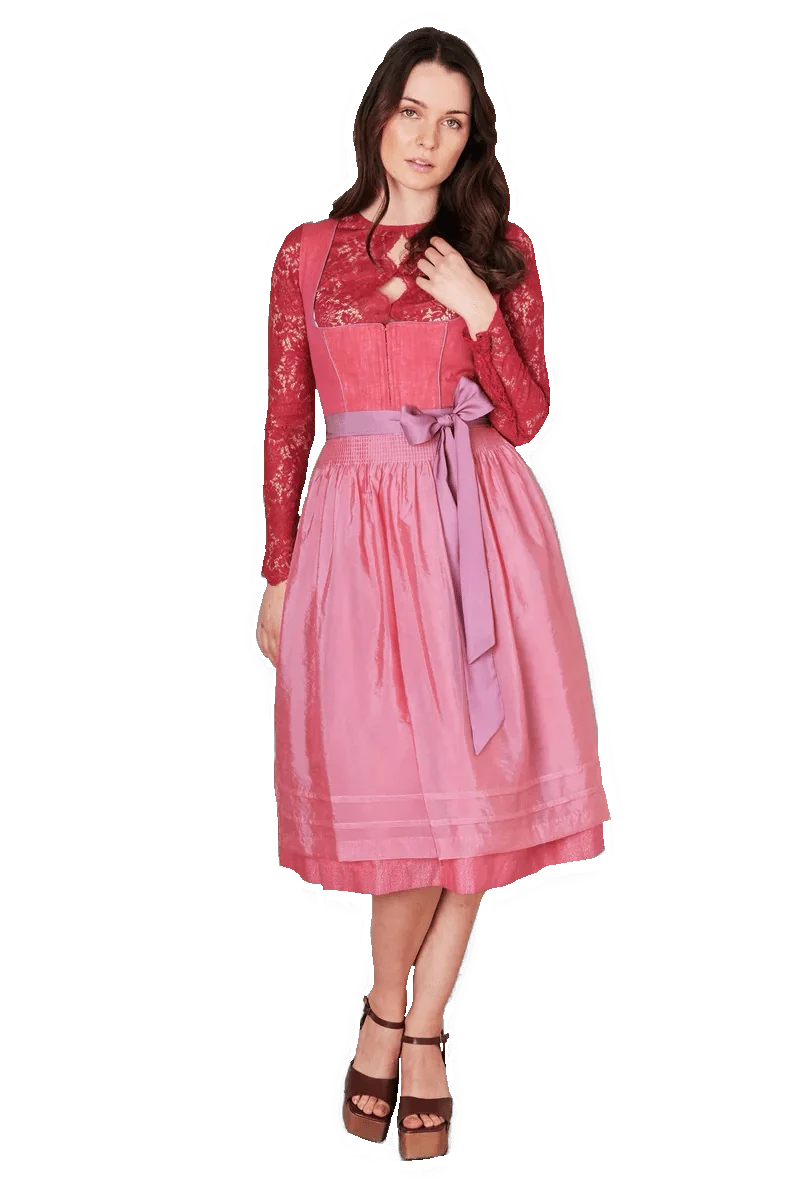Dirndl Krüger Collections, Amandine, 70 cm, rot rosa