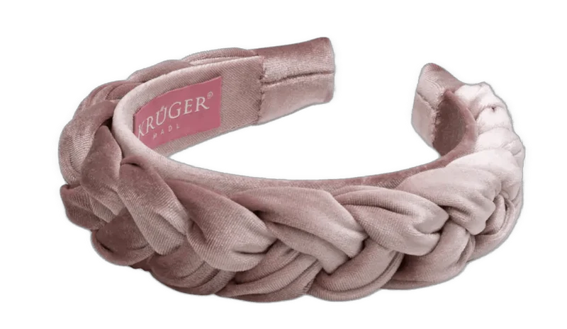 Haarschmuck, Krüger Haarreifen Samt blau, bordeaux, beige, braun, grün, rosa, schwarz
