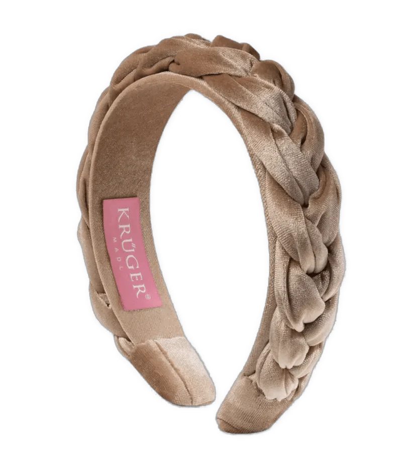 Haarschmuck, Krüger Haarreifen Samt blau, bordeaux, beige, braun, grün, rosa, schwarz
