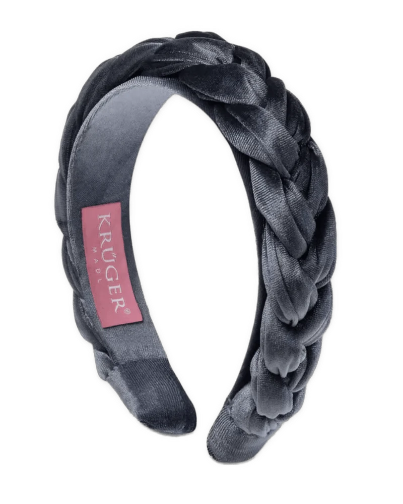 Haarschmuck, Krüger Haarreifen Samt blau, bordeaux, beige, braun, grün, rosa, schwarz
