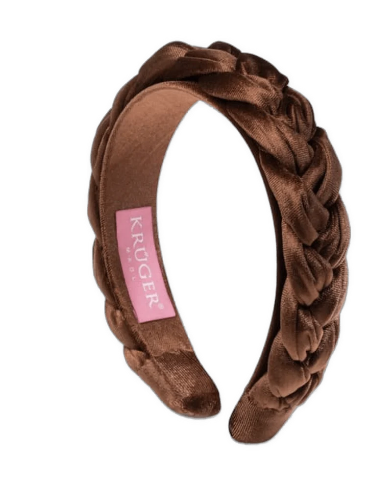 Haarschmuck, Krüger Haarreifen Samt blau, bordeaux, beige, braun, grün, rosa, schwarz