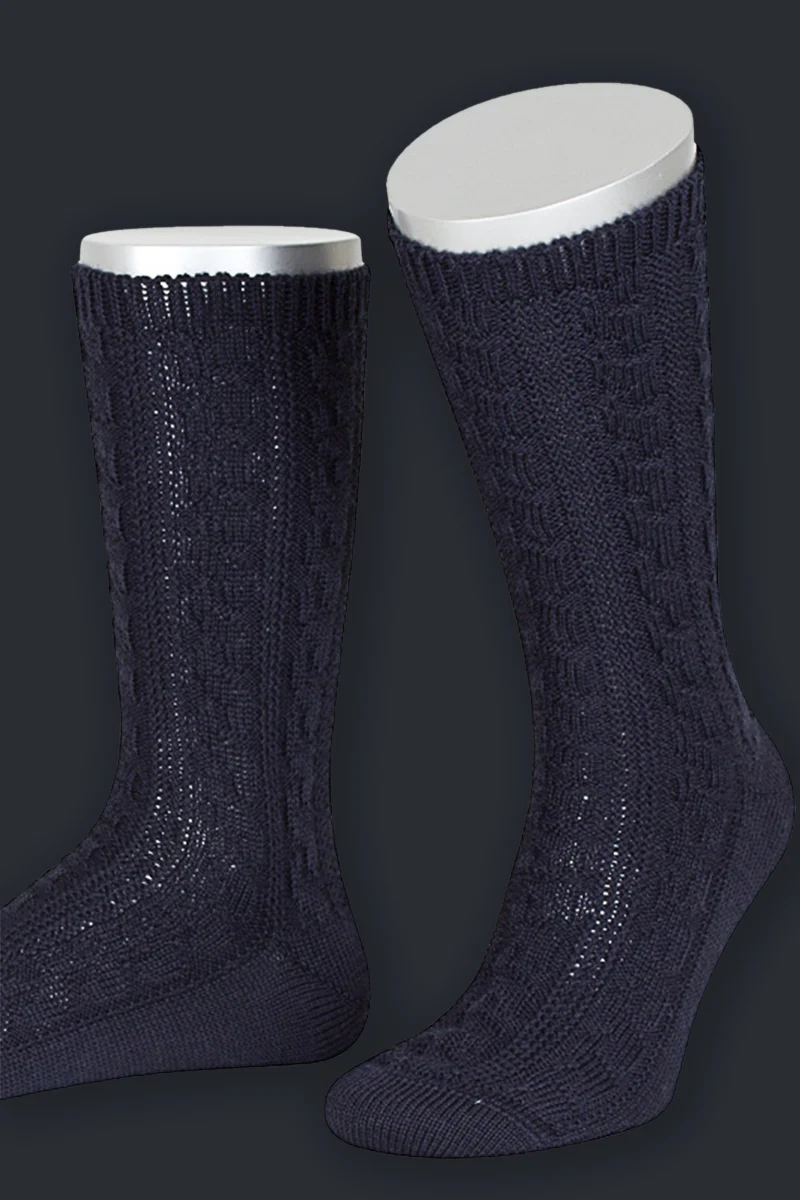 Lusana Schoppersocken L5697 Marine