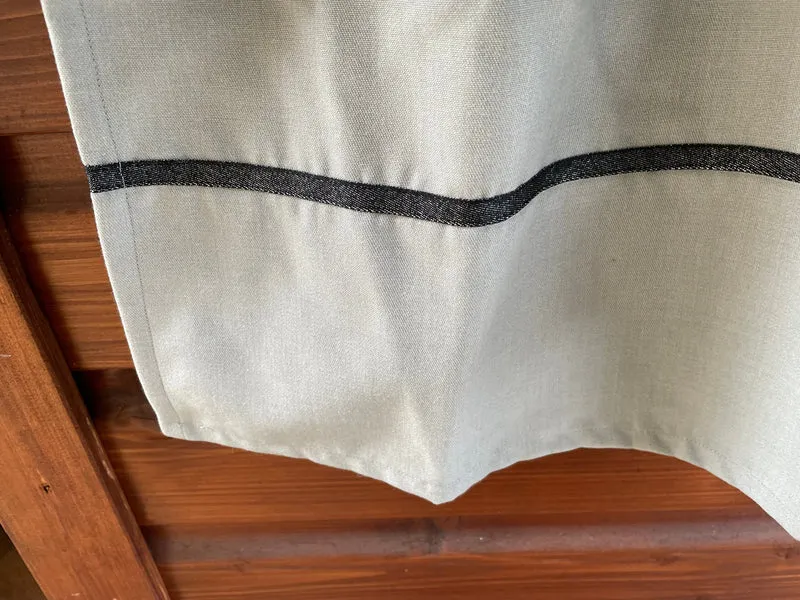 Dirndlschürze, Schürze, hellgrau grau für 85er , Gr. 2