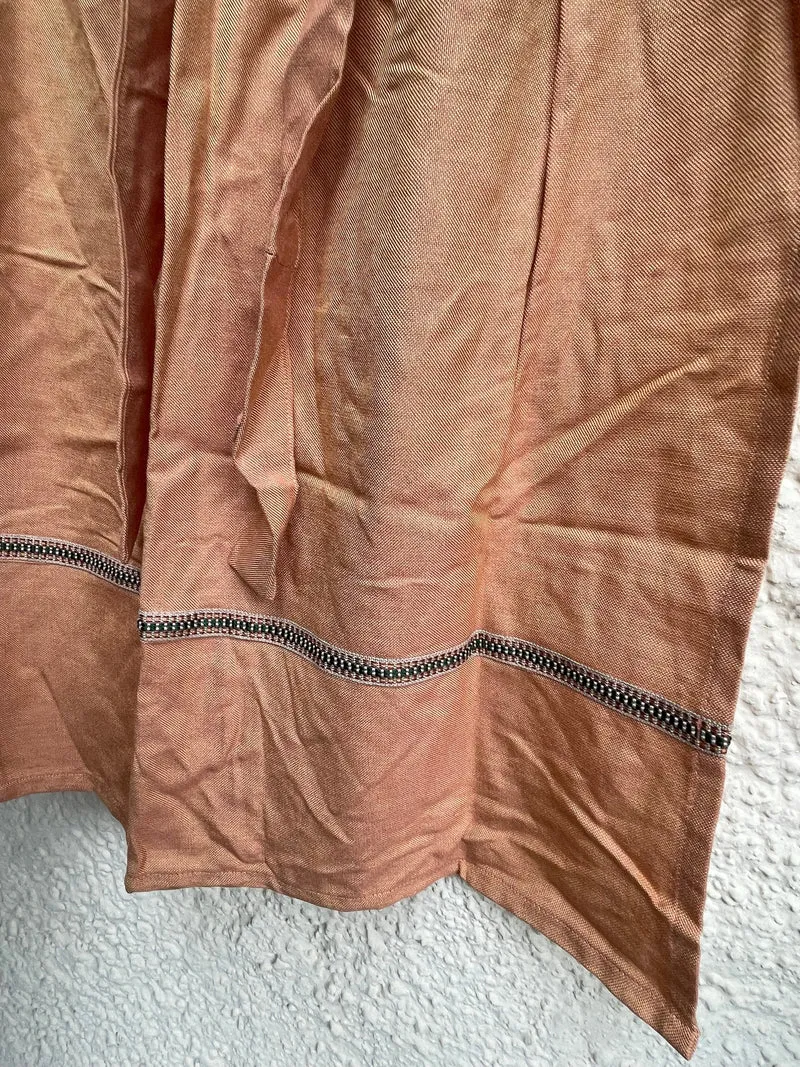 Dirndlschürze, Schürze, lachs schimmernd, Gr. 2, für 85er