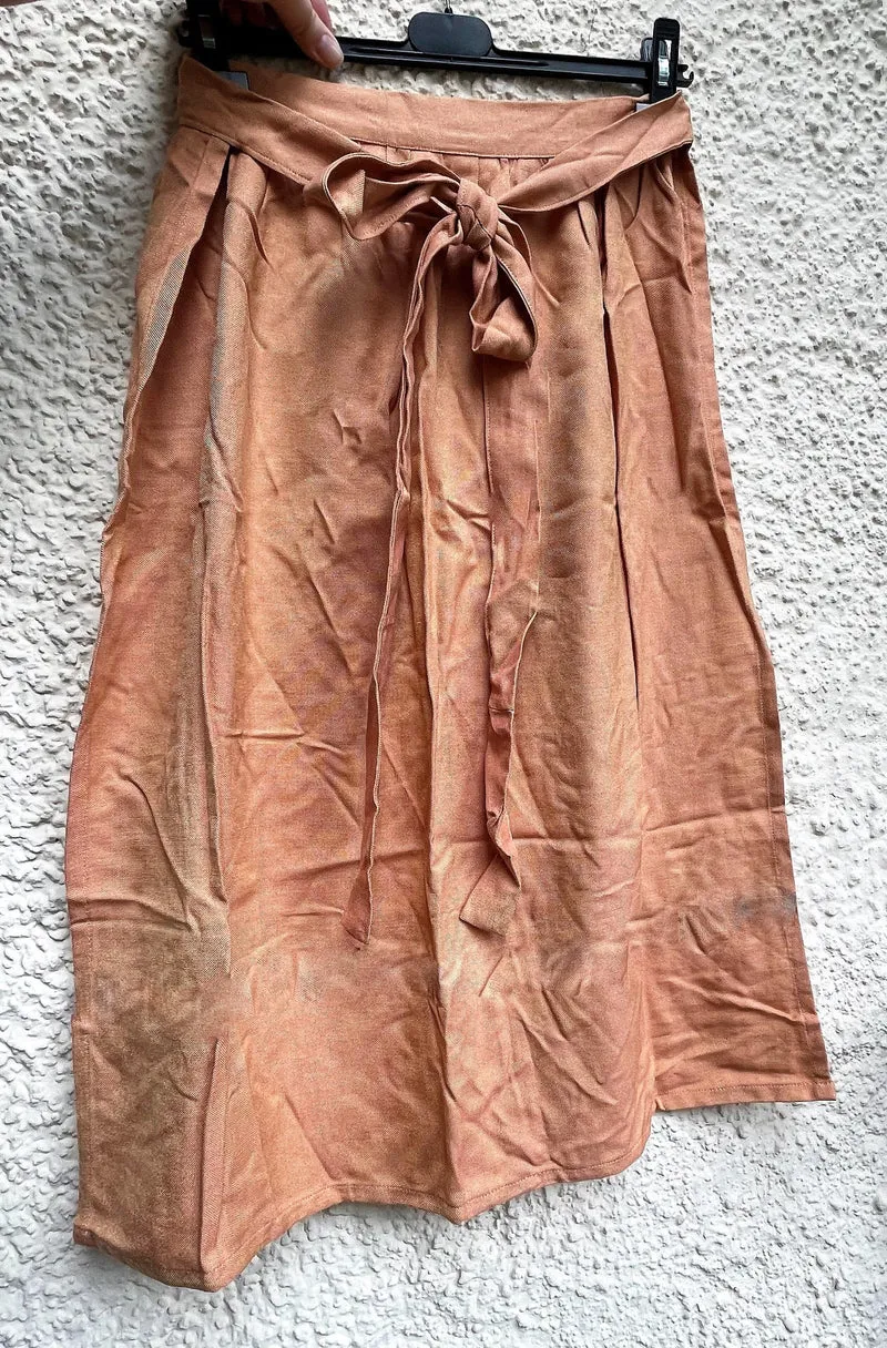 Dirndlschürze, Schürze, lachs schimmernd, Gr. 2, für 85er