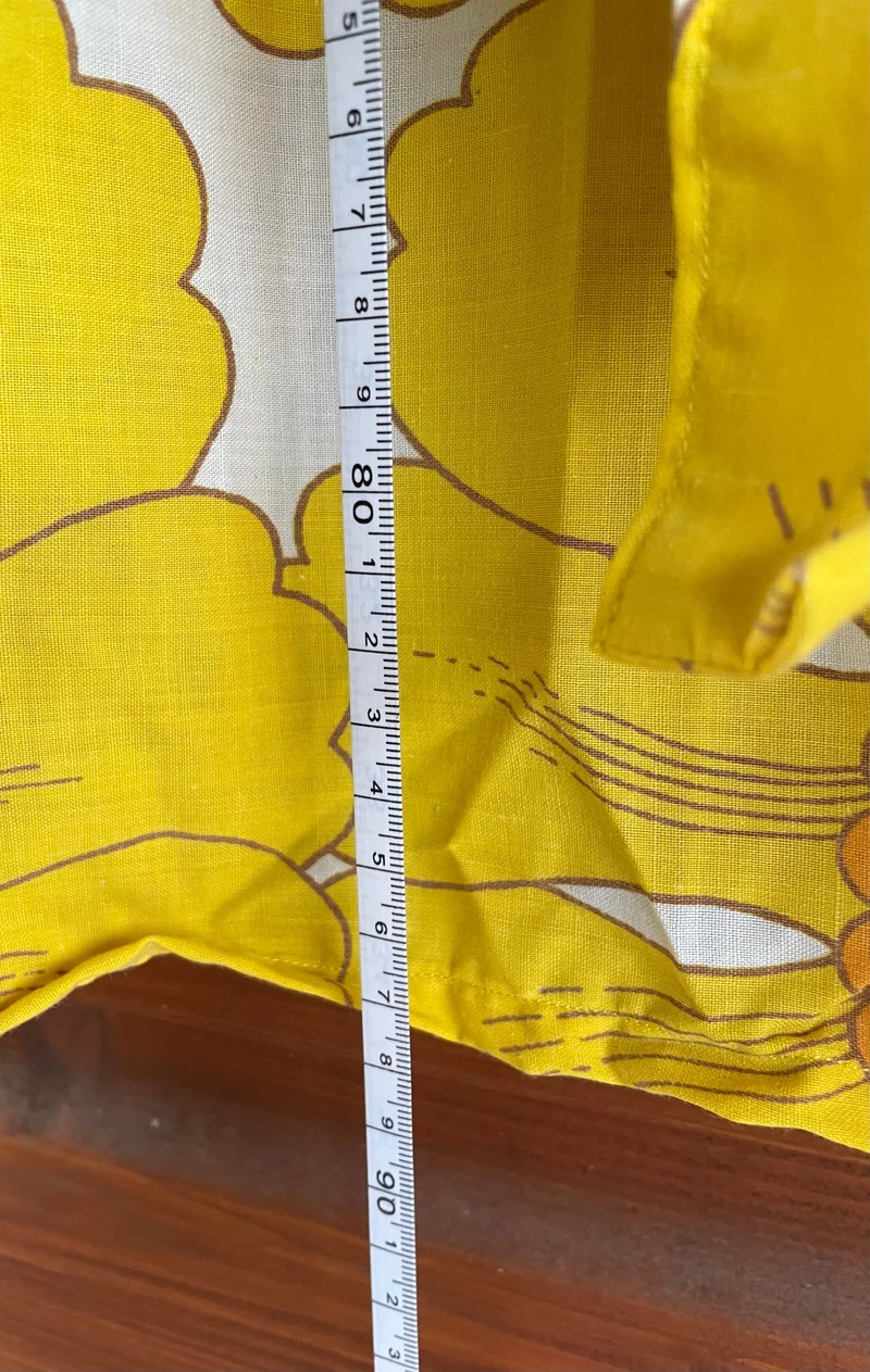 Dirndlschürze, Schürze, Retro gelb für 90er, Gr. 1