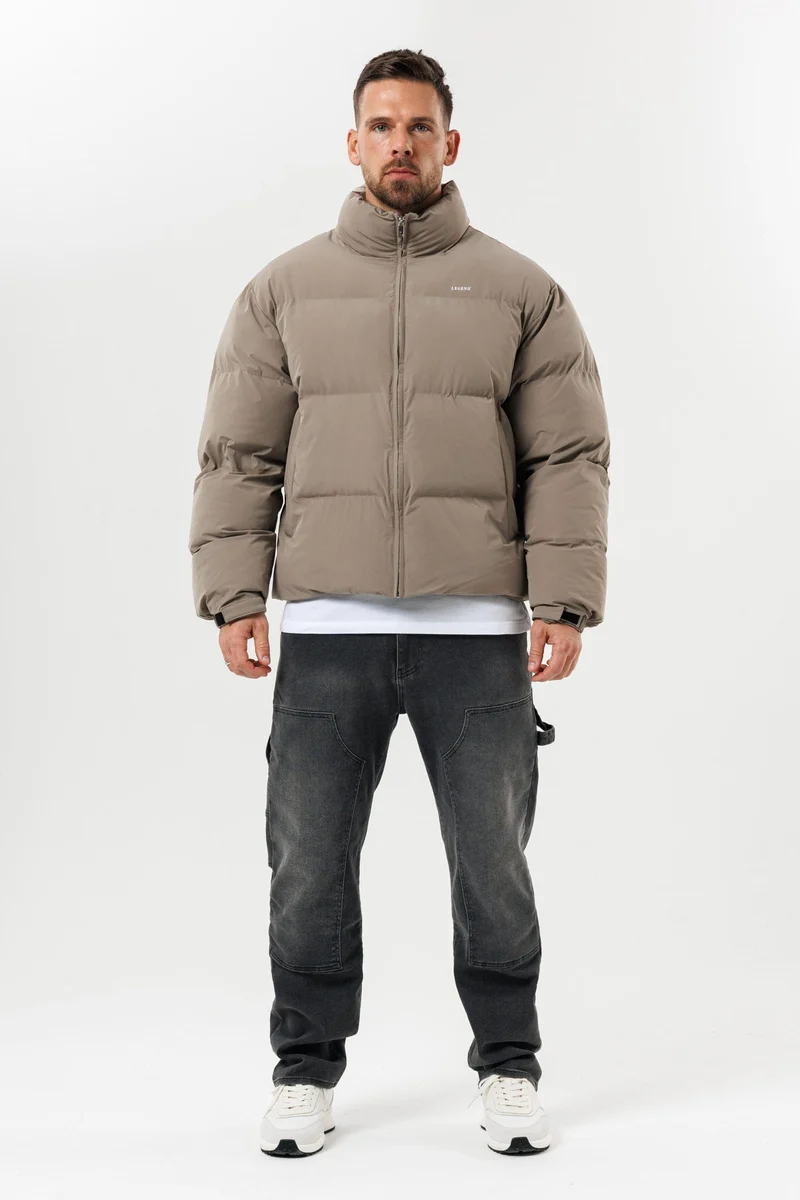 PUFFER JACKET - TAUPE