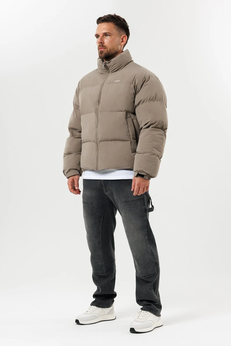 PUFFER JACKET - TAUPE