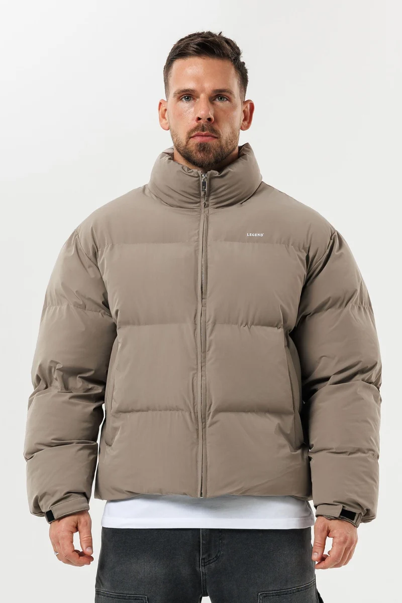 PUFFER JACKET - TAUPE