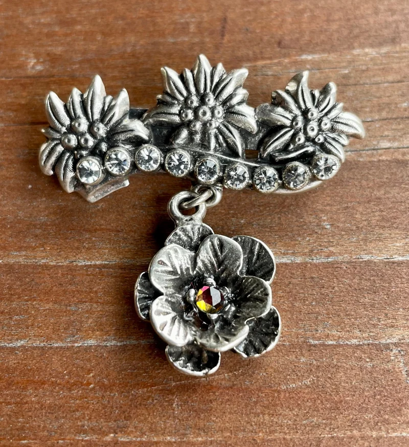 Anstecknadel Anstecker Edelweiß, Blüte