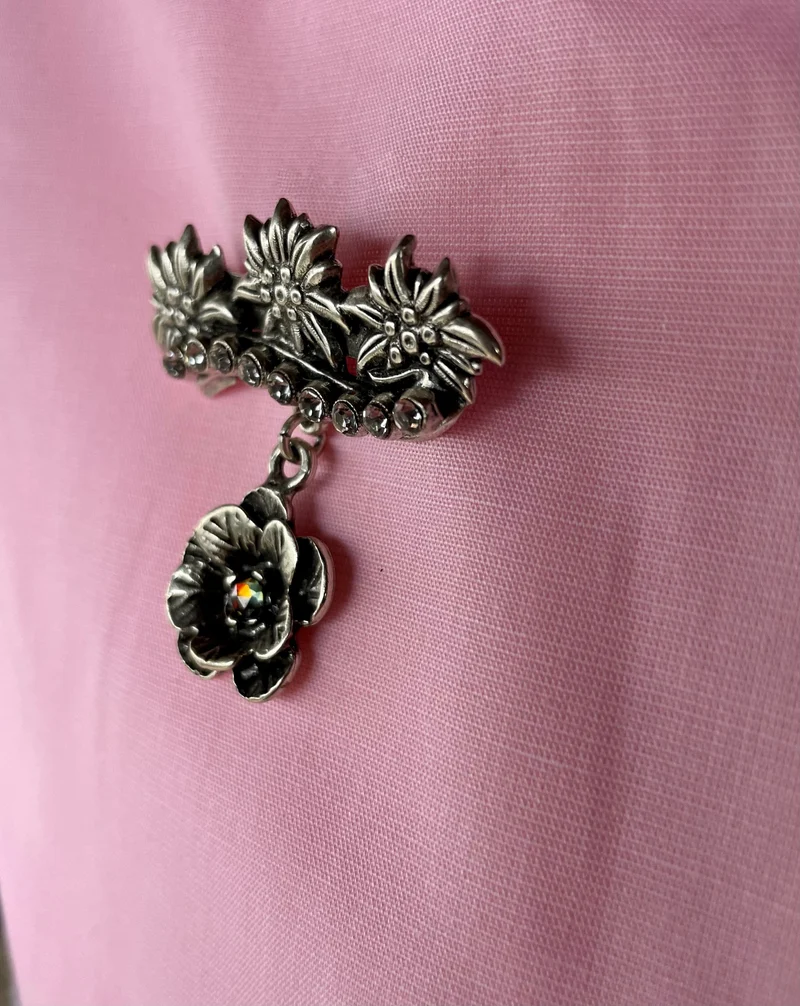 Anstecknadel Anstecker Edelweiß, Blüte