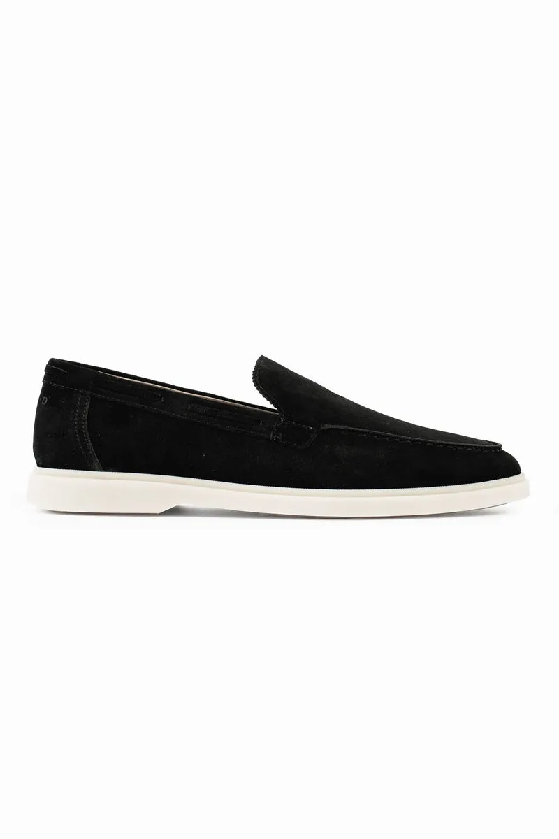 SUEDE LOAFER - BLACK