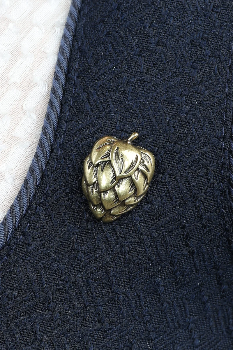 Pin Hopfen - altgold