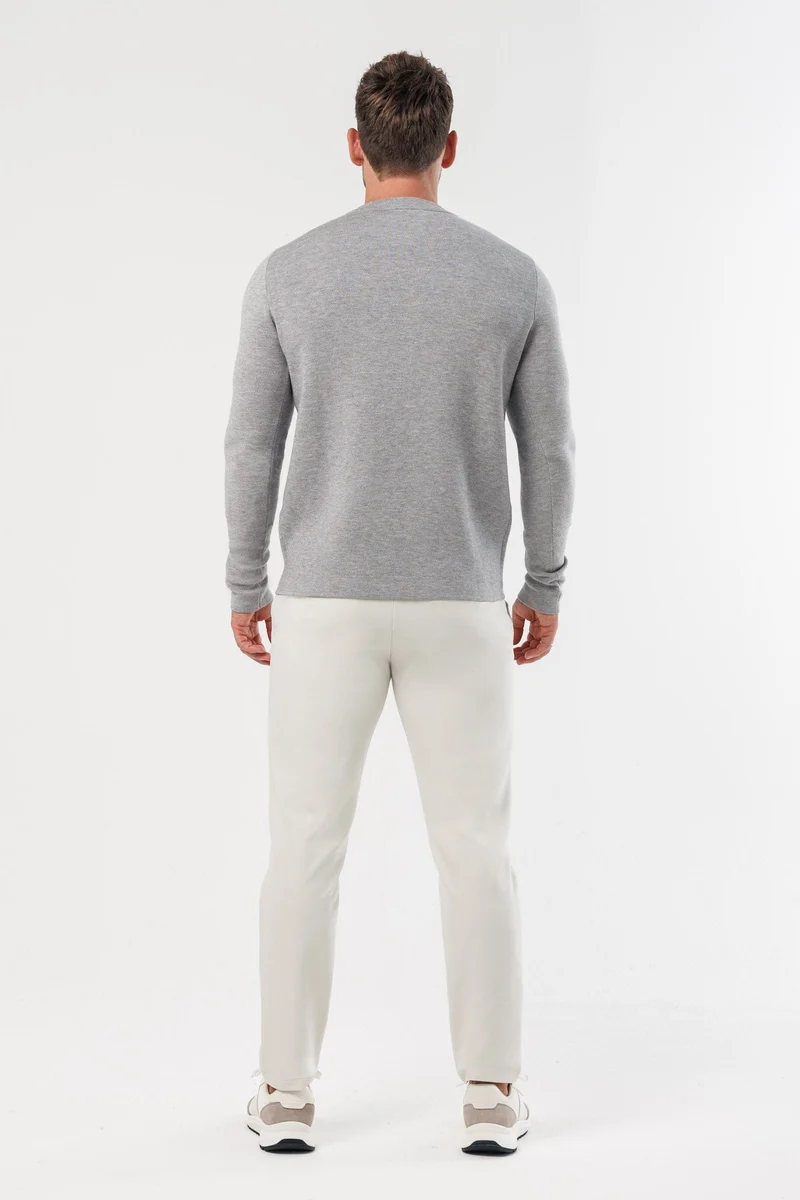 LUXE KNIT SWEATER - GREY