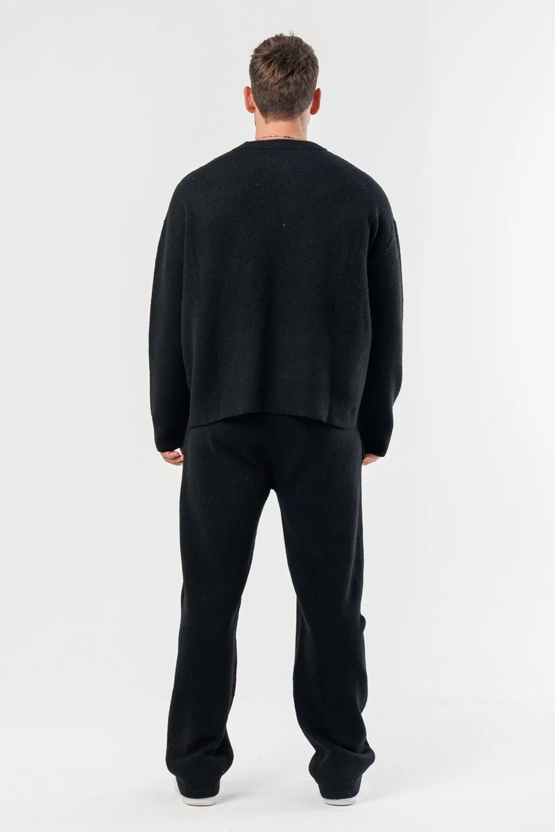 KNIT SWEATER - BLACK