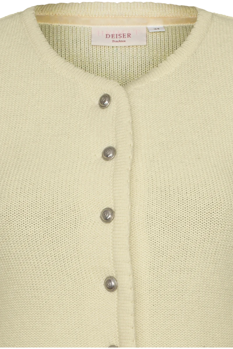 Damen Trachten-Strickjacke Dirndljacke - vanille