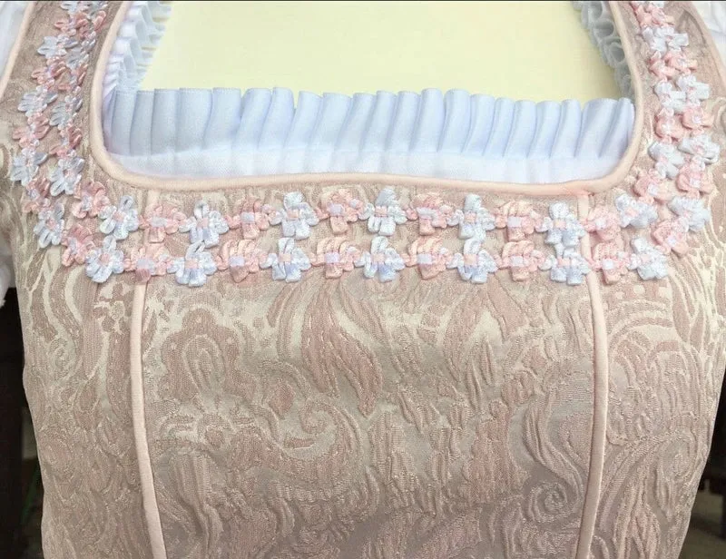Kinderdirndl Kinga Madl, 2-Teiler, rosa, Mieder und Rock