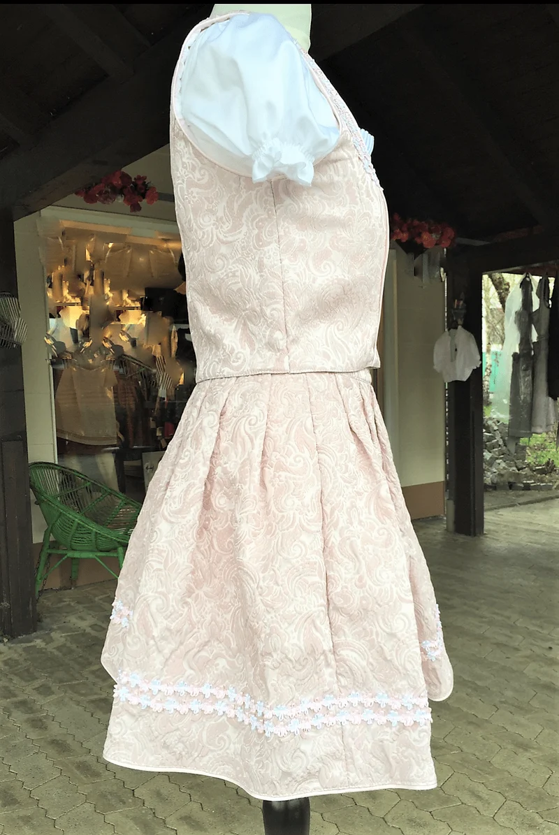 Kinderdirndl Kinga Madl, 2-Teiler, rosa, Mieder und Rock