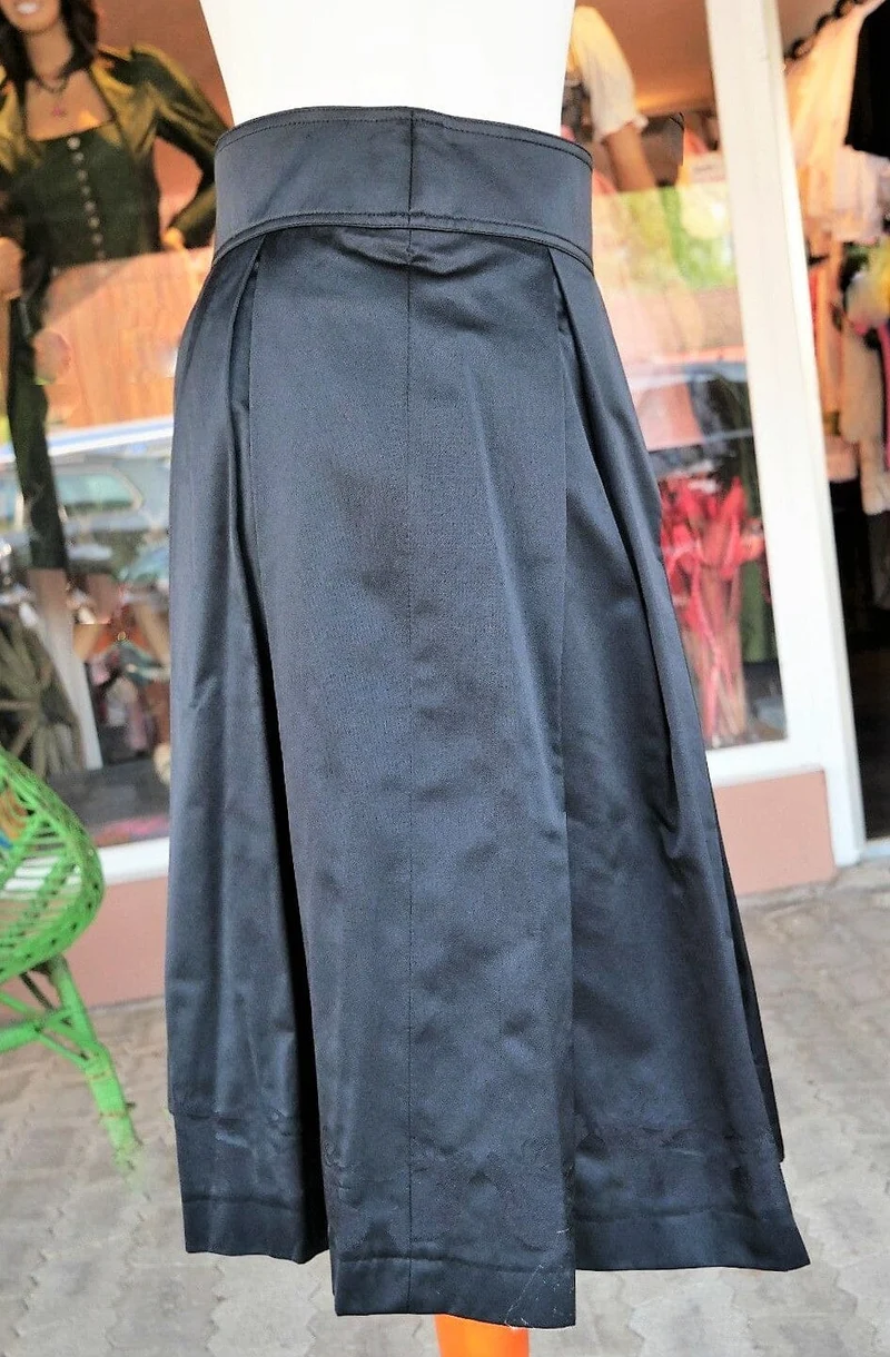Trachtenrock Wenger, Midi 70 cm, schwarz, Hirsche