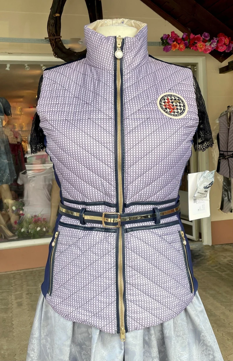 Wende Weste, Stepp Jacke, Sportalm, beige, blau, 2. Wahl!, Gr. 36