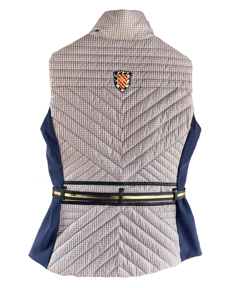 Wende Weste, Stepp Jacke, Sportalm, beige, blau, 2. Wahl!, Gr. 36