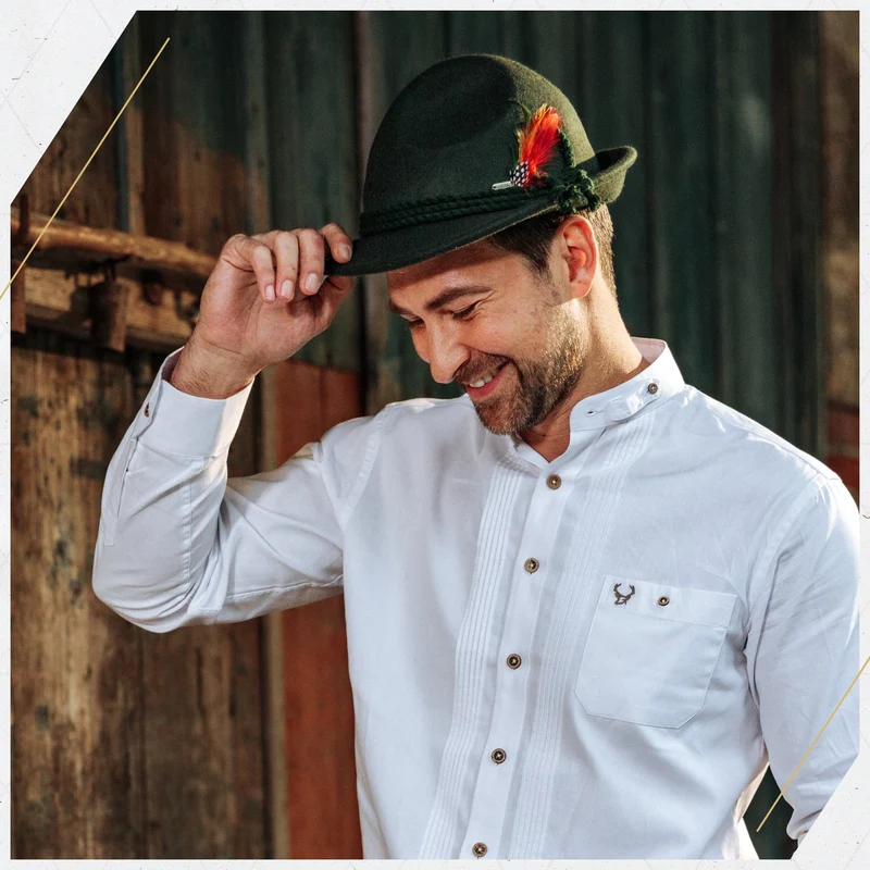 Men’s Oktoberfest Hat Felt Gray