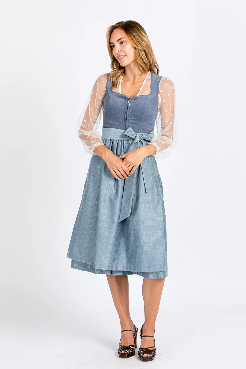 Wenger Dirndlbluse Gisela Bestickt Ecru