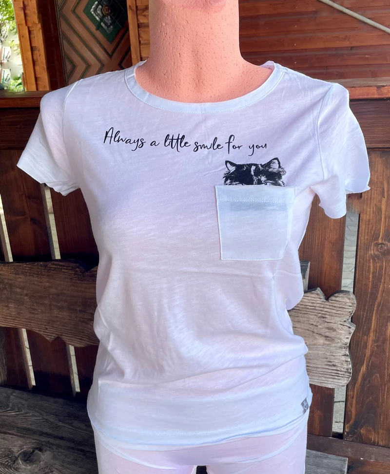 Trachtenshirt, HangOwear, Cat, Katze, weiß, AR