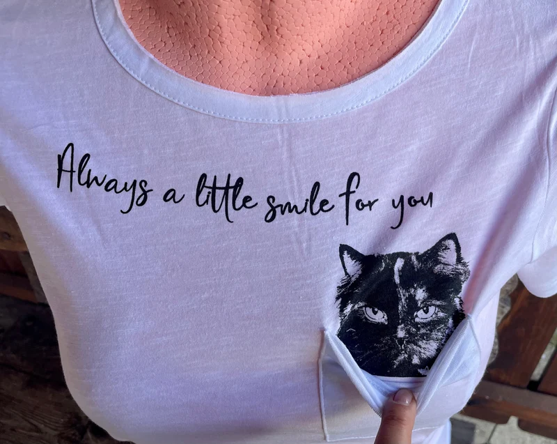 Trachtenshirt, HangOwear, Cat, Katze, weiß, AR