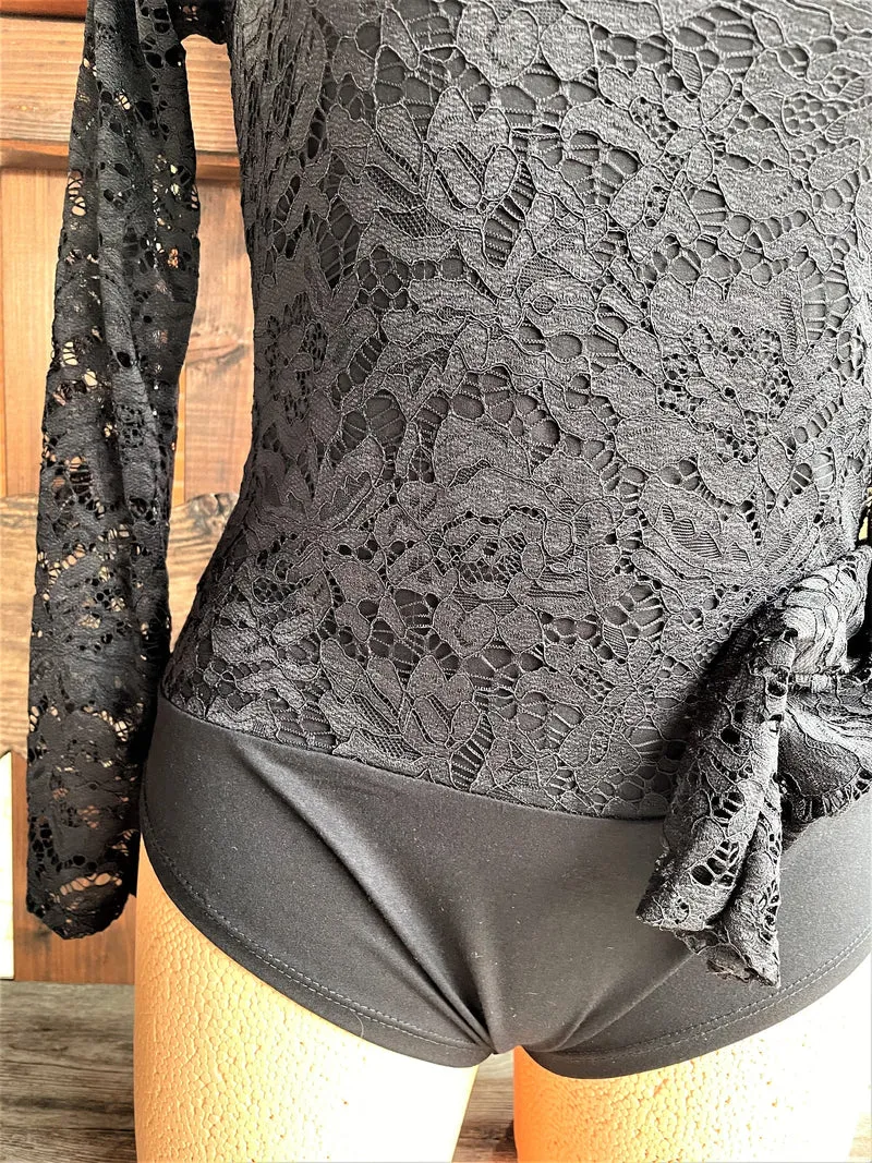 Trachtenbluse, Blusenbody, HangOwear, Filiz schwarz