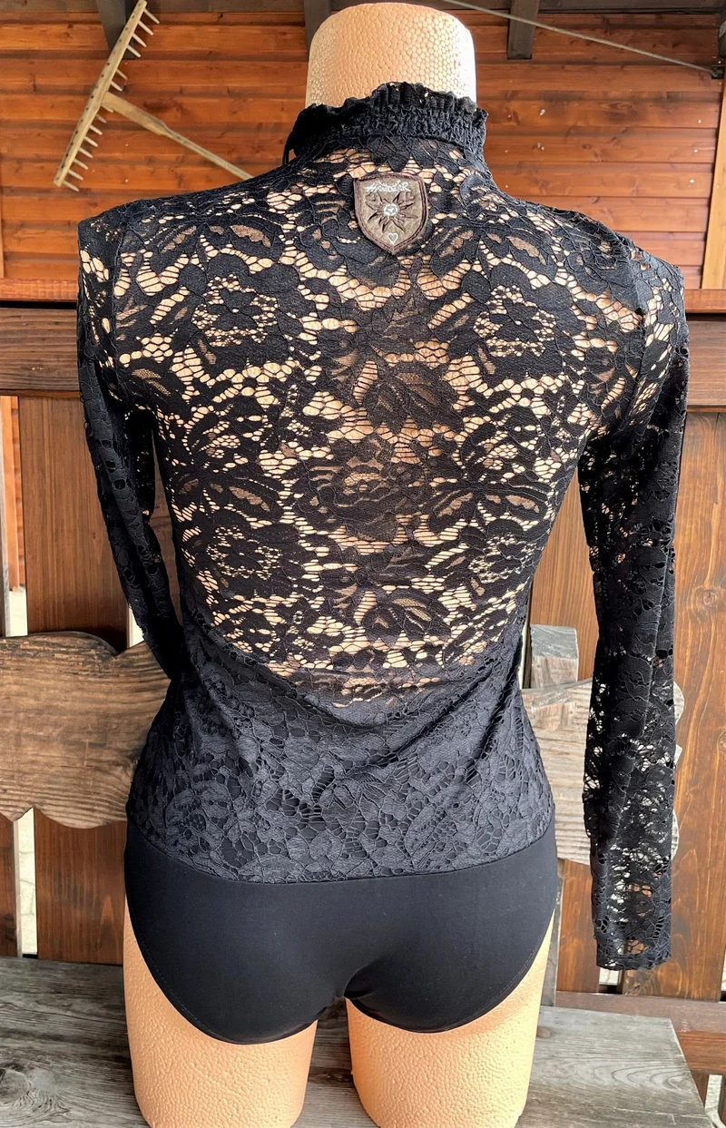 Trachtenbluse, Blusenbody, HangOwear, Filiz schwarz