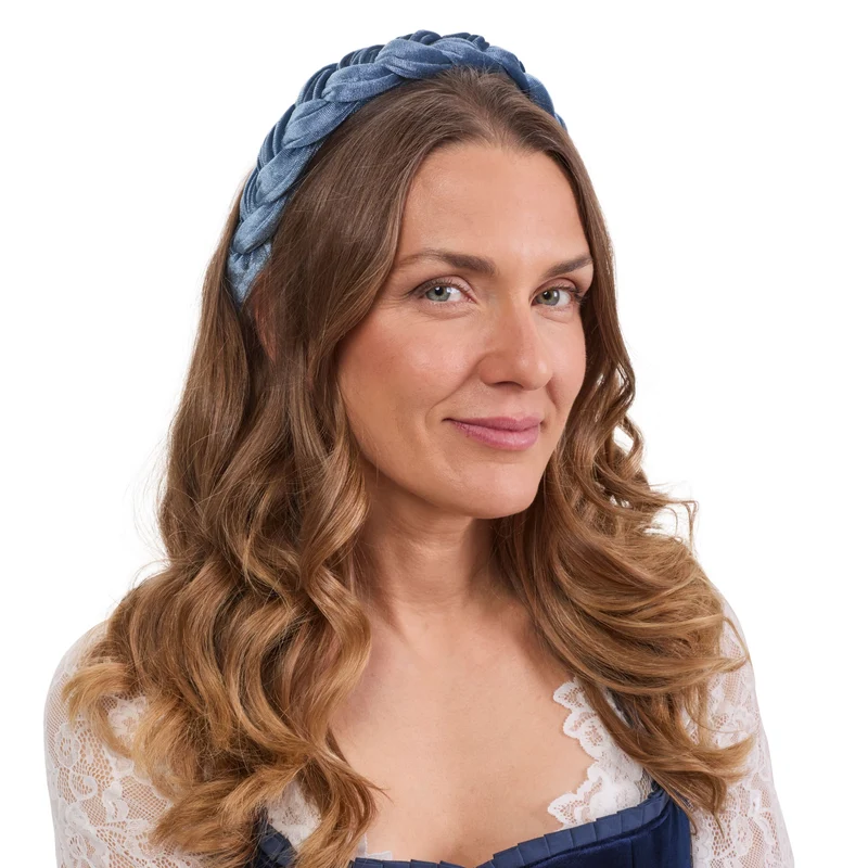 Braided Headband Blue