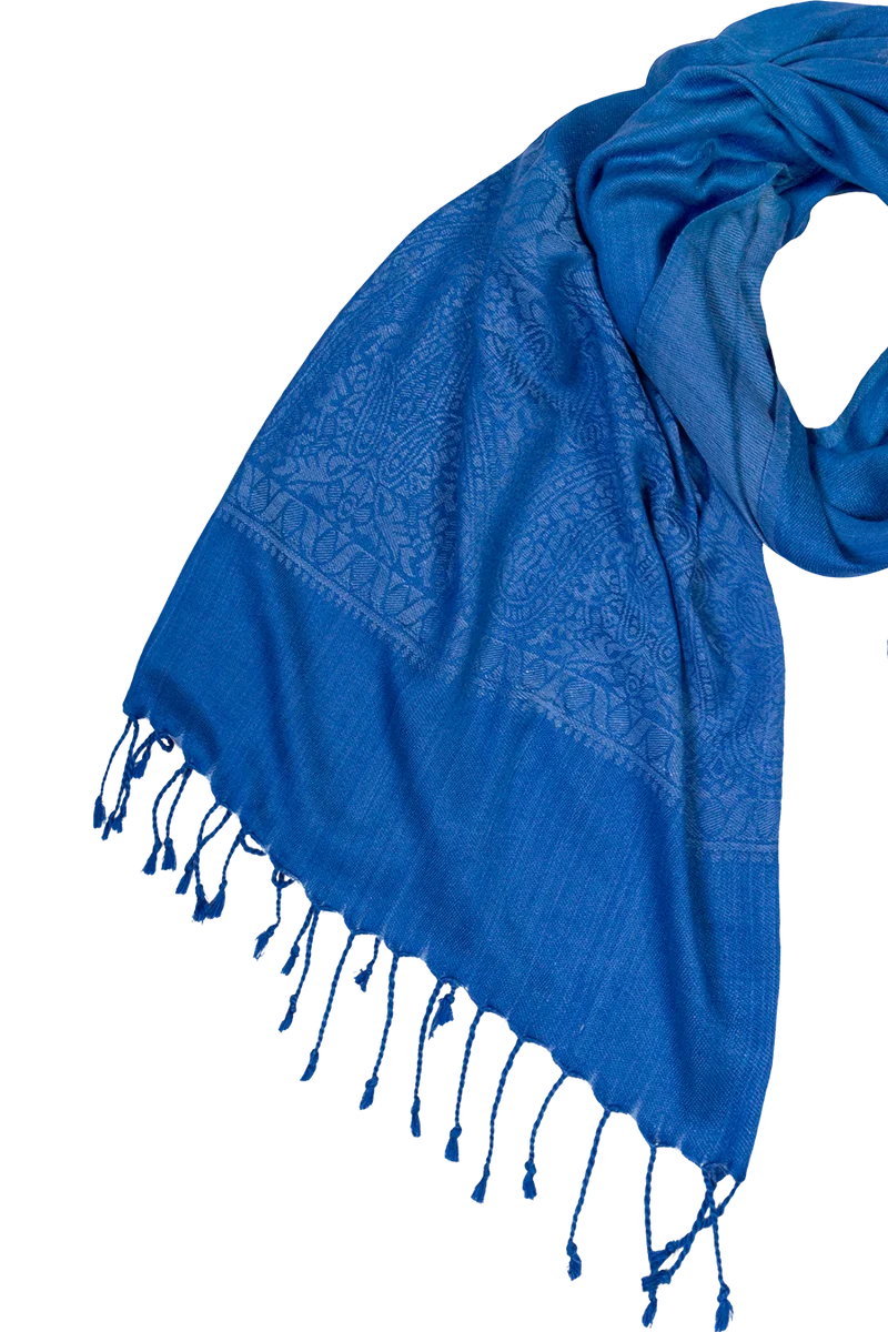 Damen Tuch im Pashmina-Stil mit Muster - royal